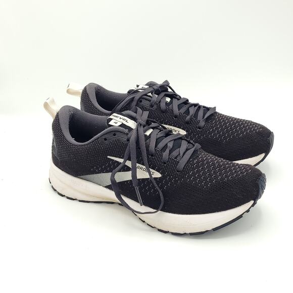 Brooks Revel 4 Hybrid Running Black Oyster Silver men\'s size 8 main image 6